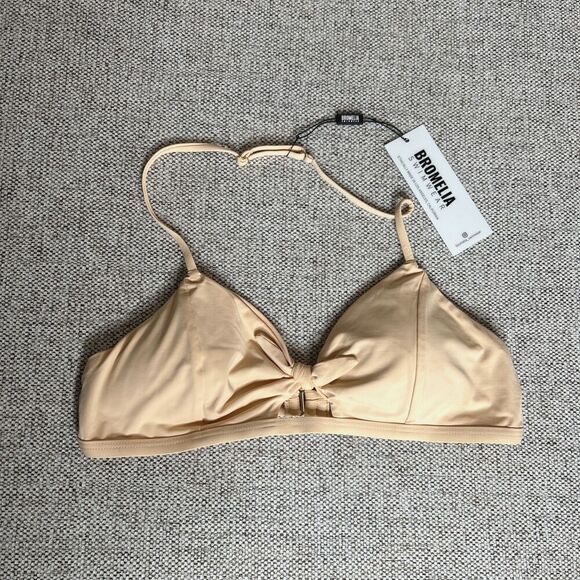 Bromelia Bikini Top Padded Beige Nude UV 50 Belo Horizonte Size XL NWT - Picture 1 of 7
